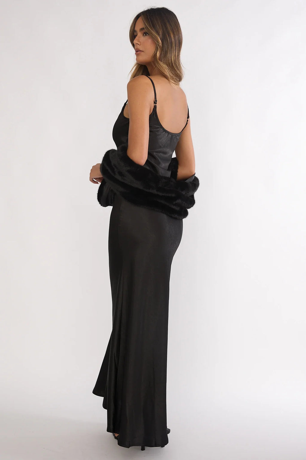 Hadley Cami Scarf Maxi Dress Black