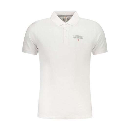 Accademia Militare Bianco Cotton Men Polo