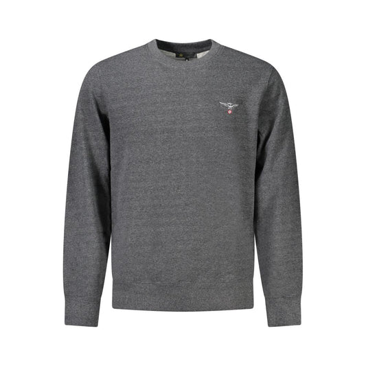 Accademia Militare Grigio Recycled Cotton Male Sweatshirt