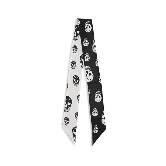 Alexander McQueen Black Silk Scarf
