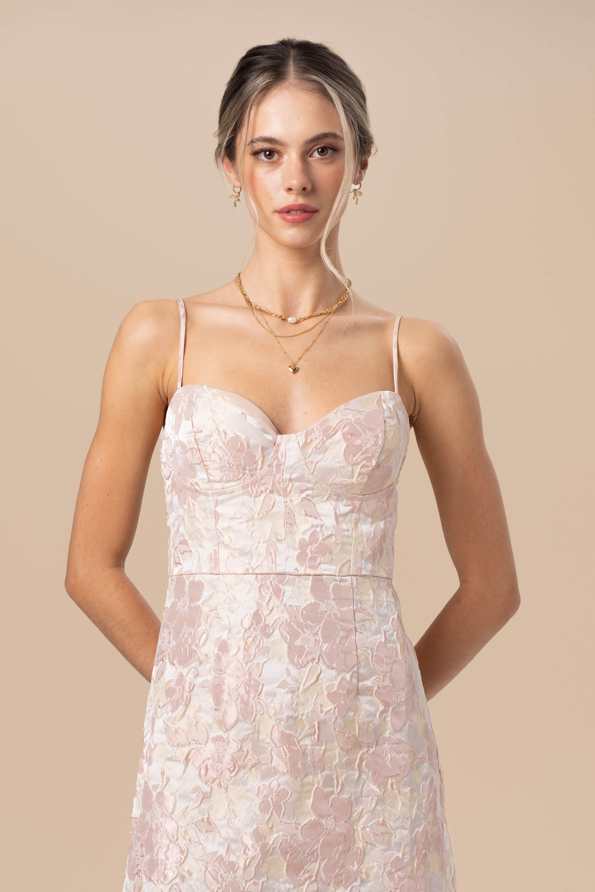 Louise Blush Maxi Dress