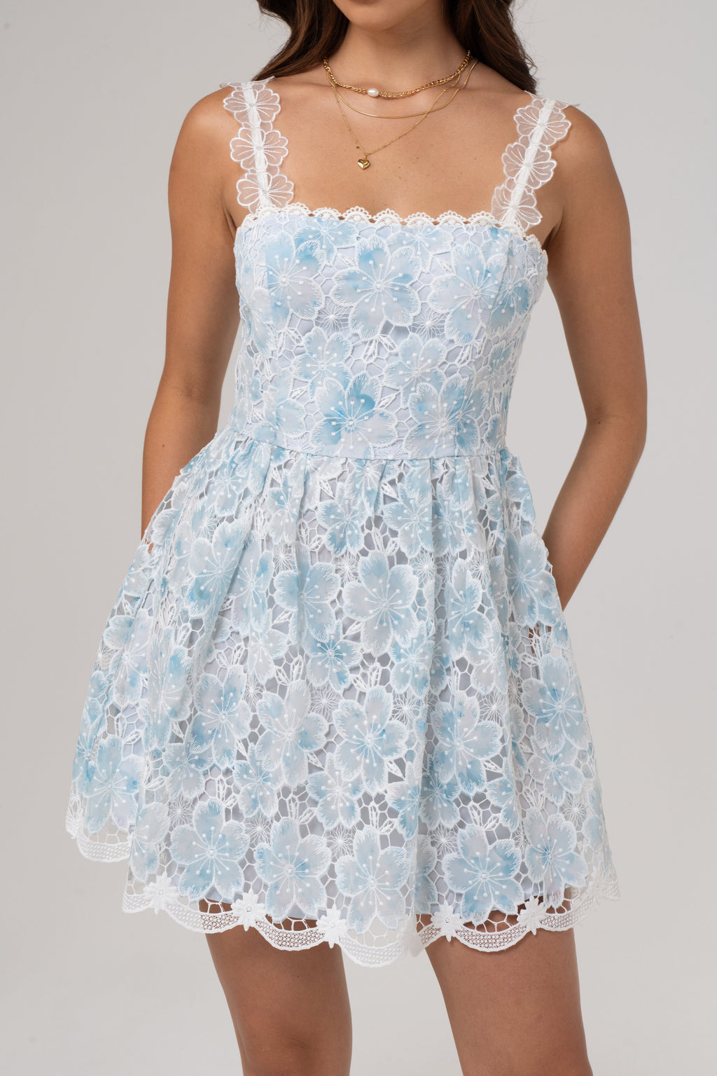 Amelie Lace Mini Dress