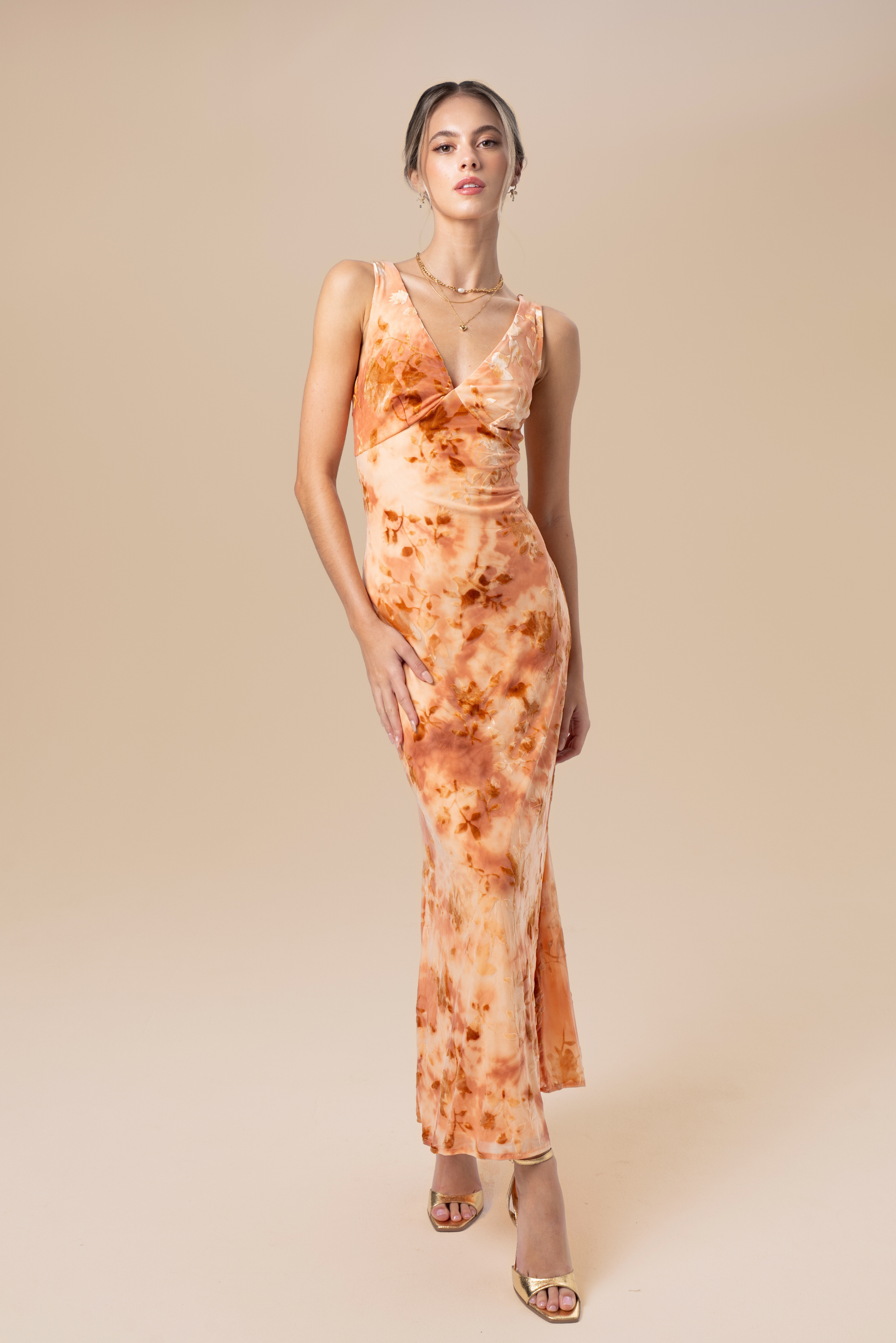 Bailey V-Neck Midi Dress