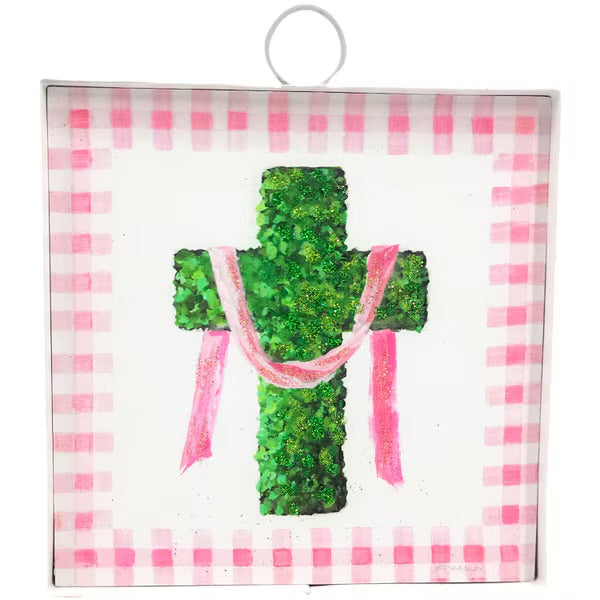 Boxwood cross mini Gallery Signs