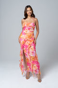 Charlene Criss Cross Back Maxi Dress