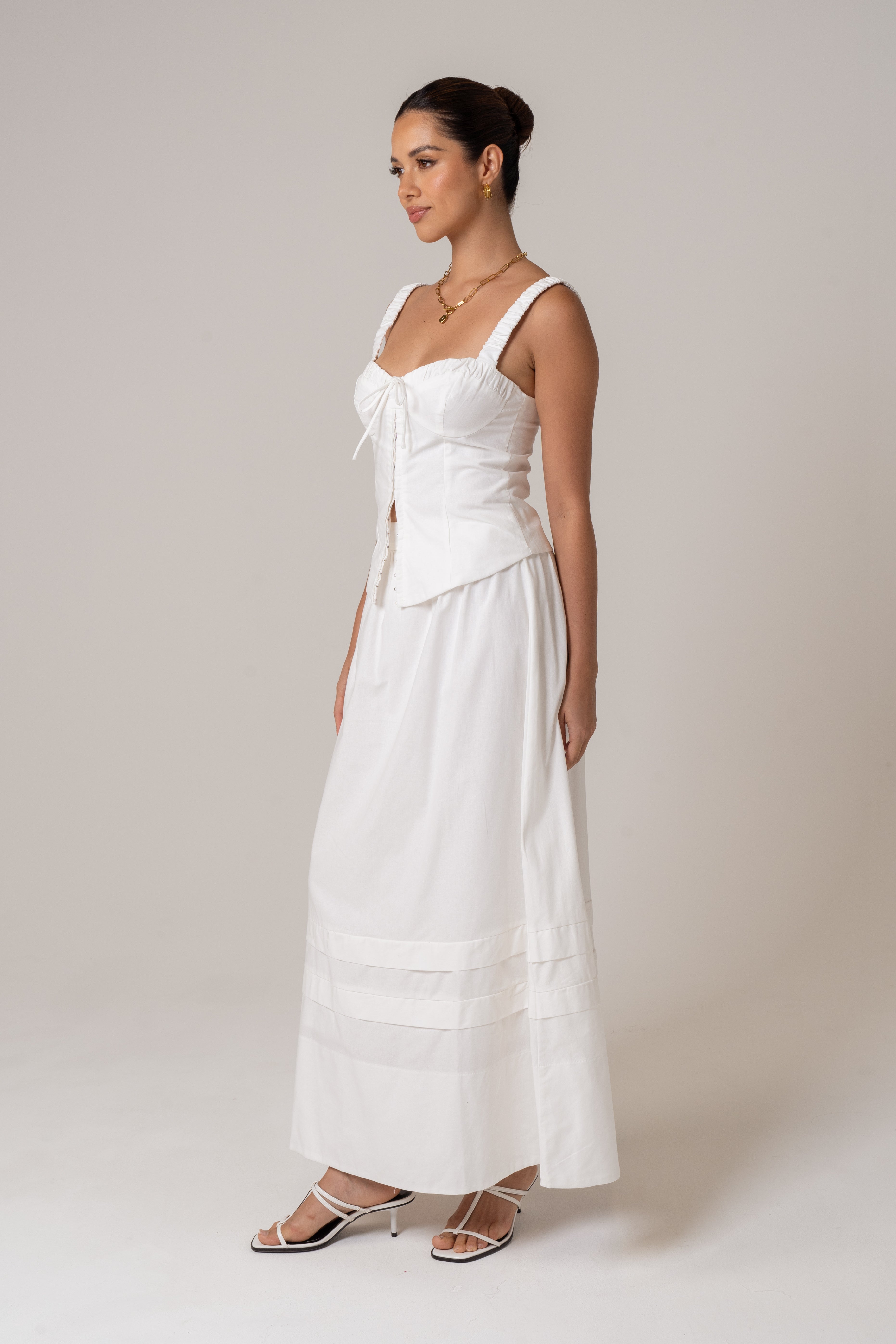 Tara Two Piece Set - Corset Top & Maxi Skirt