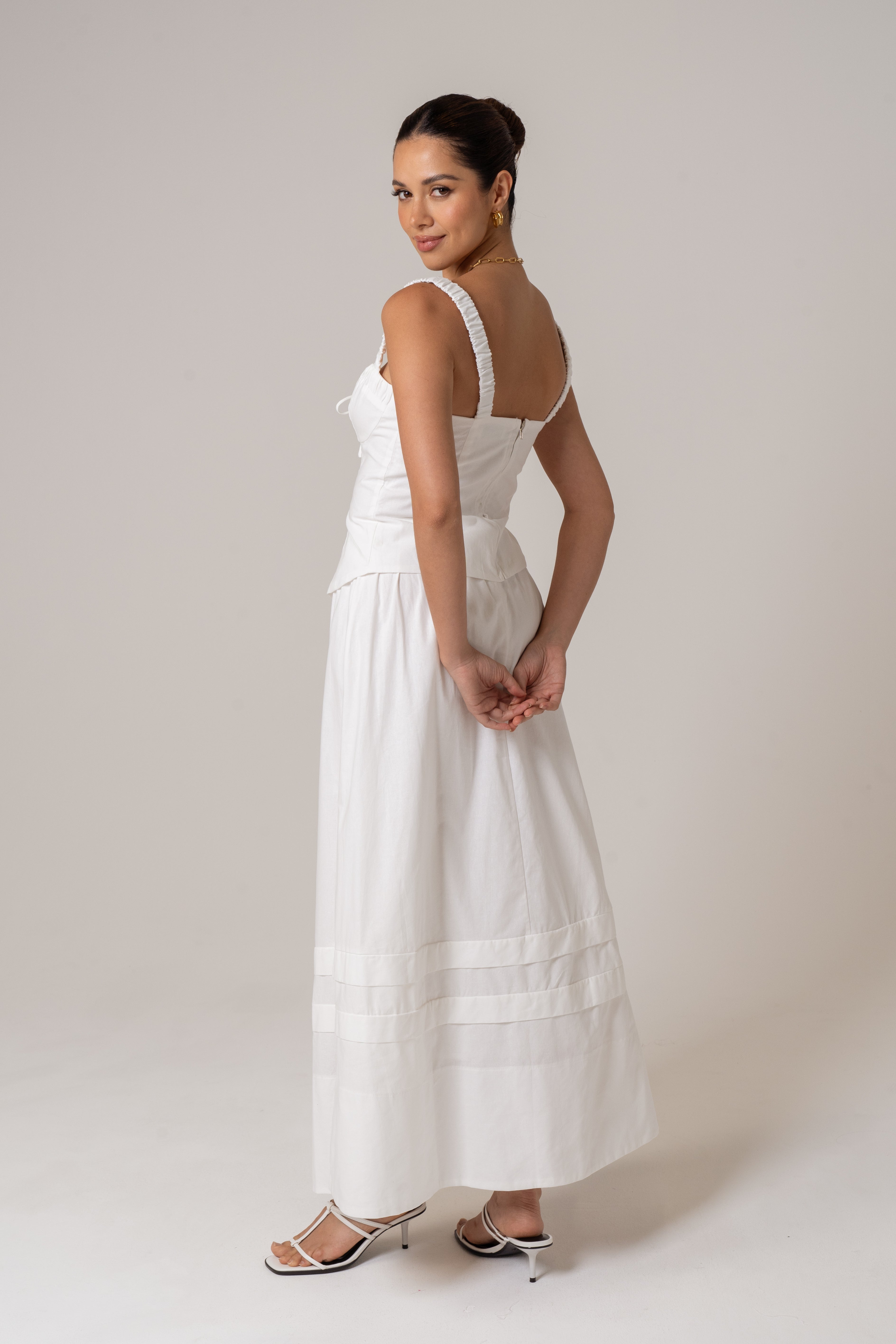 Tara Two Piece Set - Corset Top & Maxi Skirt