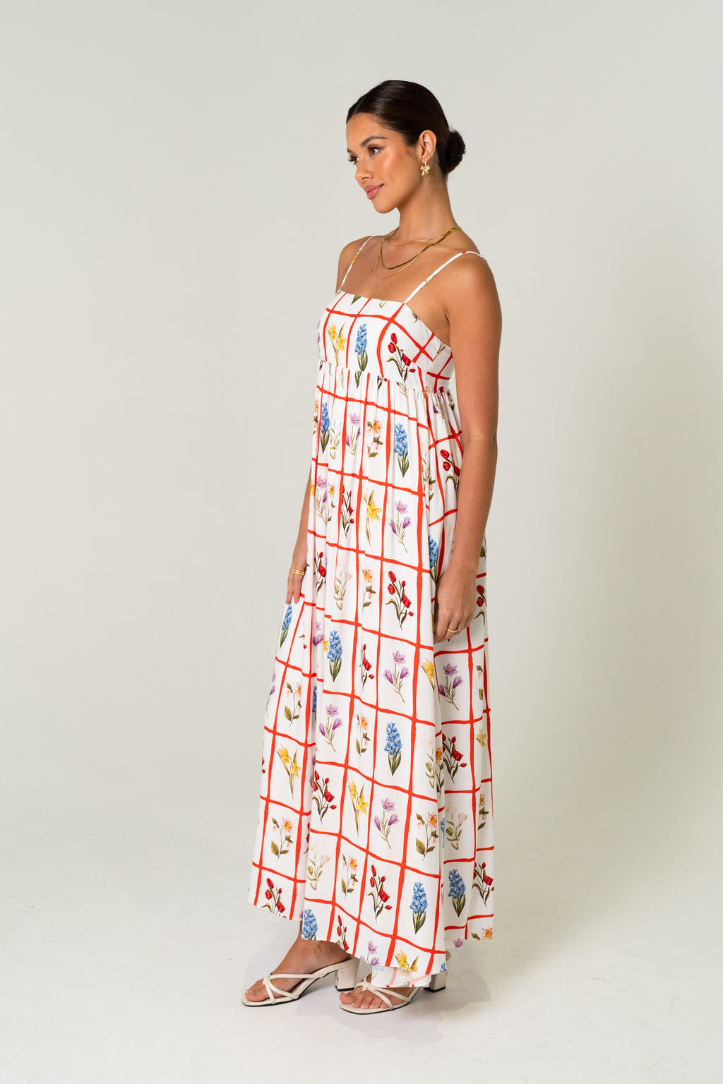 Flora Loose Fit Floral Midi Dress