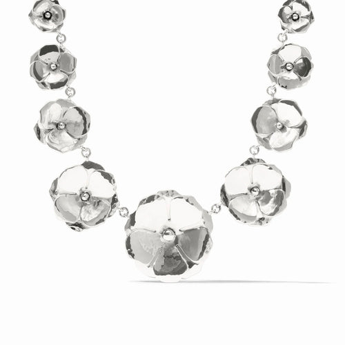 Bloom demi necklace- Silver