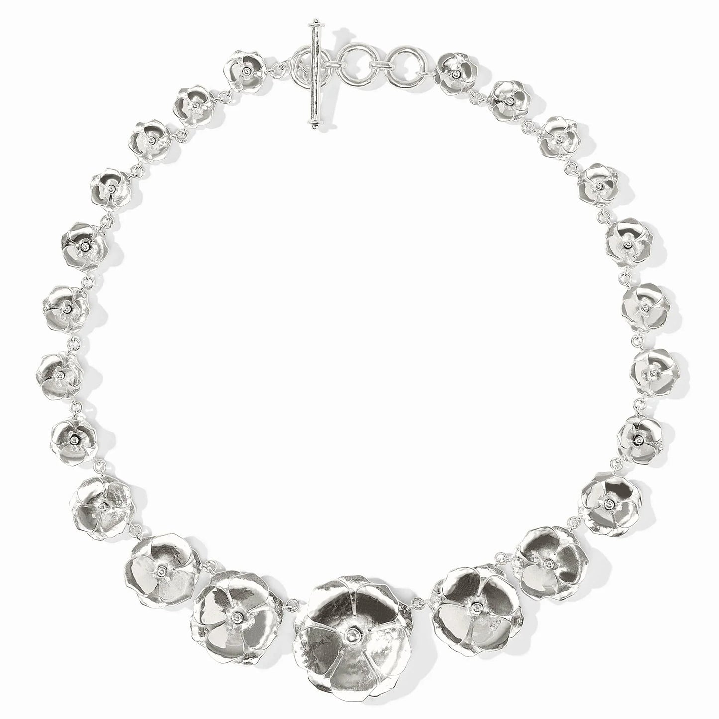 Bloom demi necklace- Silver