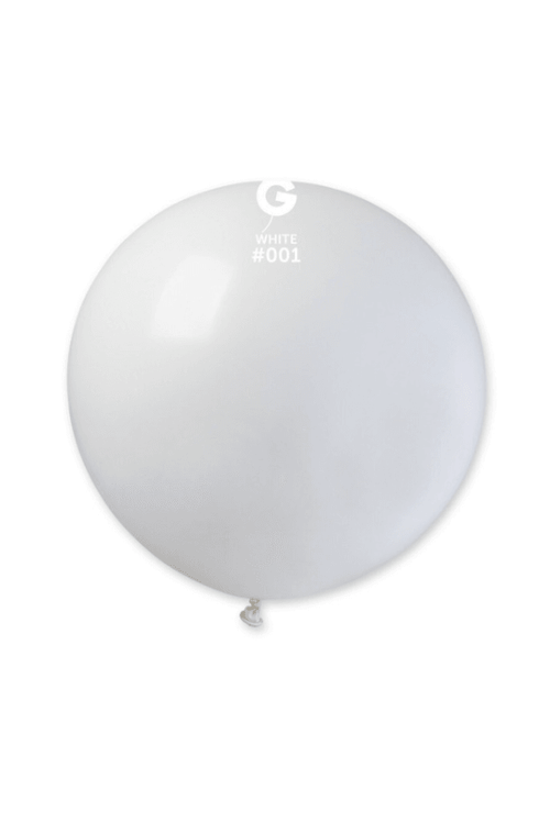 Jumbo White Latex Balloon