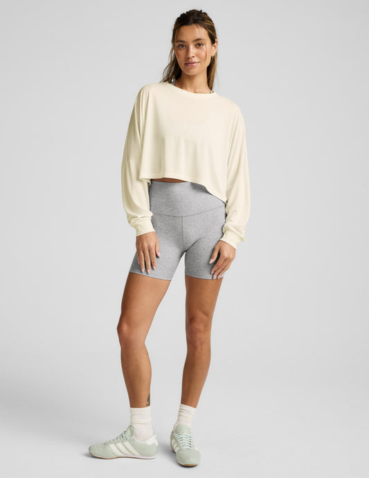 Studio Luxe Cropped Long Sleeve Tee