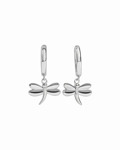 Dragonfly Huggie Hoops