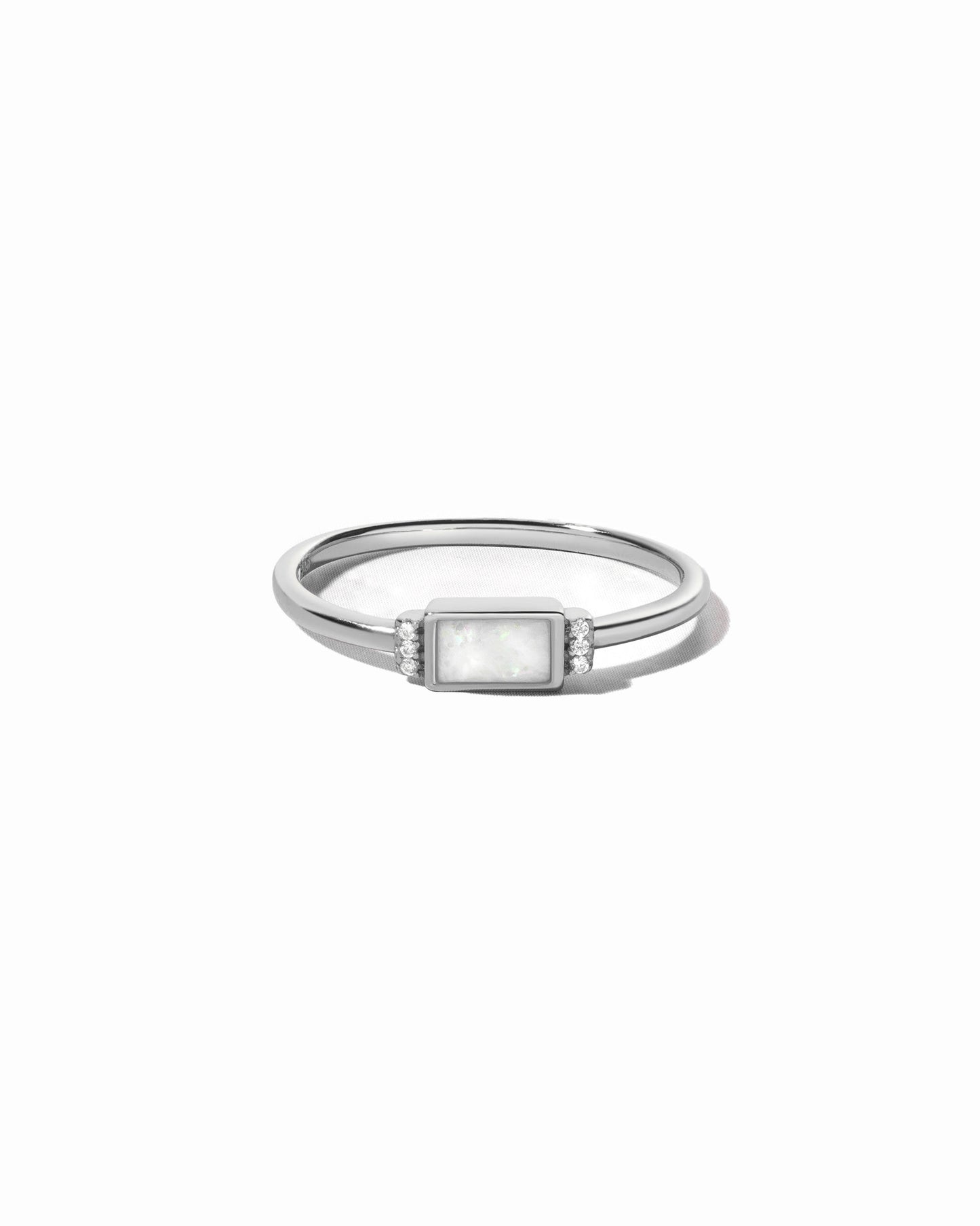 Bezel Baguette Opal Ring
