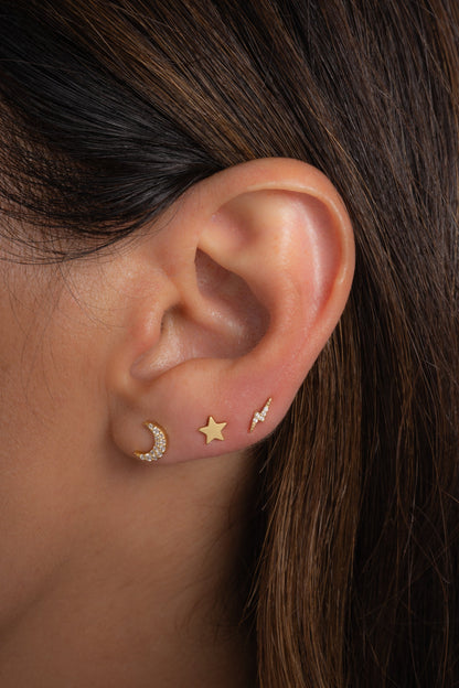 Plain Star Studs