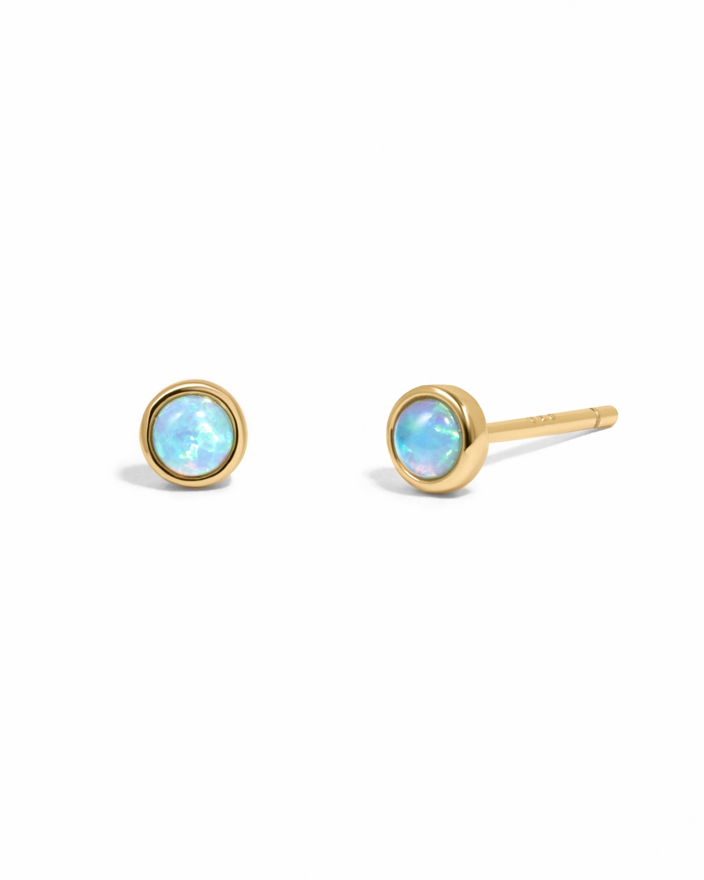Blue Opal Studs