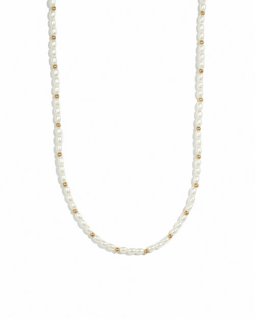 Beaded Pearl Necklace