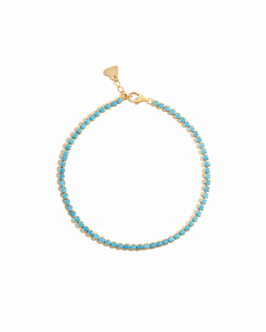 Turquoise Tennis Anklet
