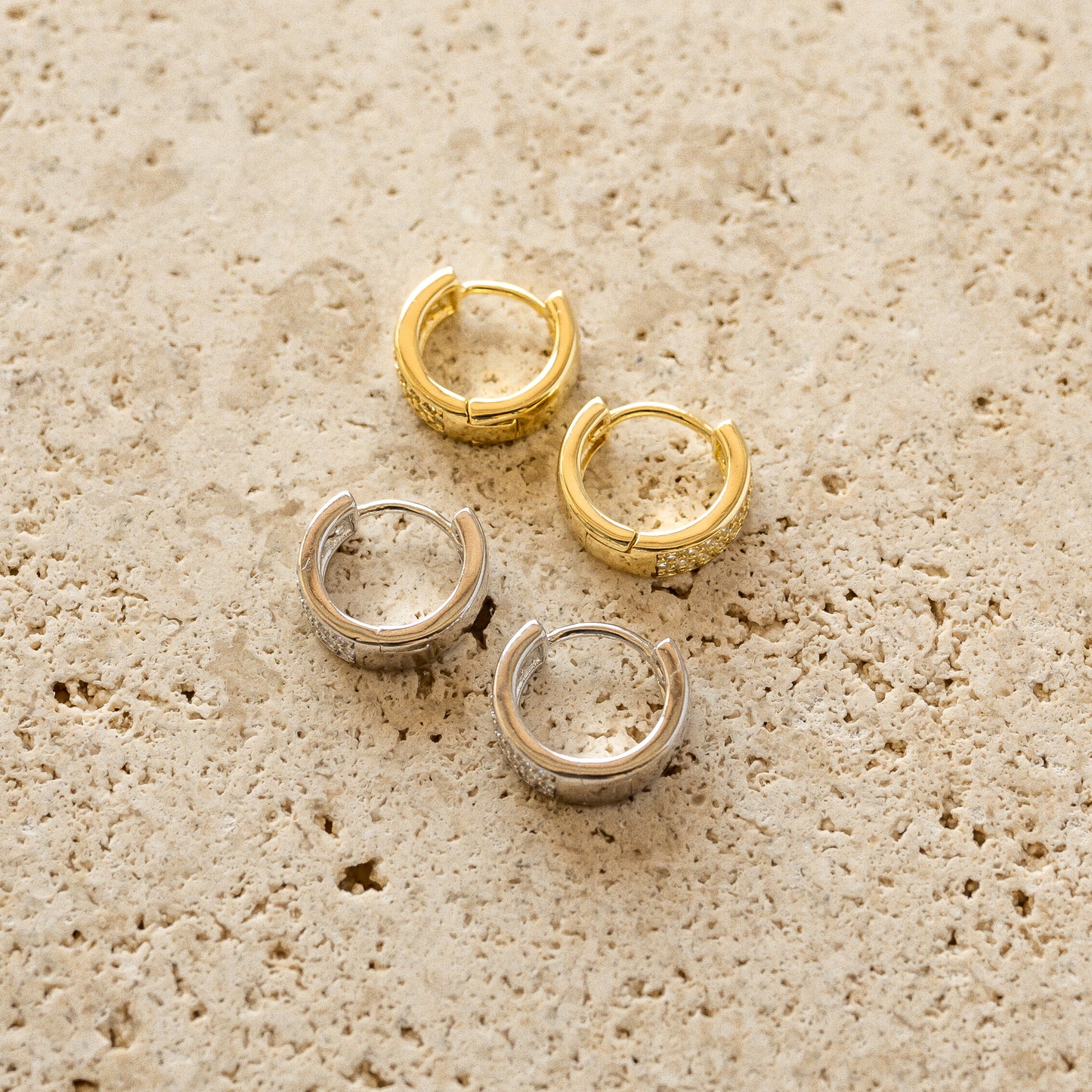 Lanie Diamond Huggie Earrings