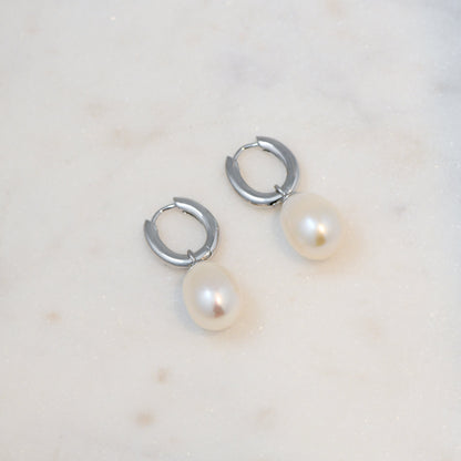 Pearl Charm Earrings