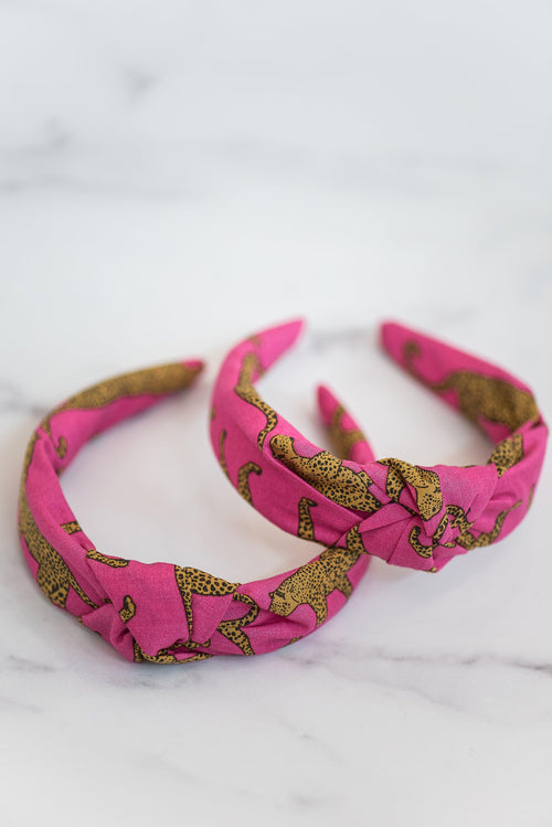The Pink Cheetah Headband