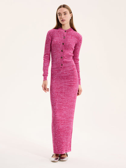 Tyler Dress in Space Dye Pink