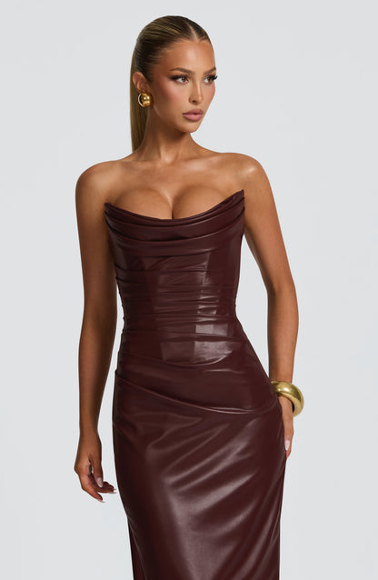 Alba Maxi Dress - Burgundy