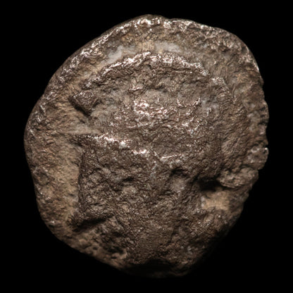 Aeolis, City of Elaea, AR Fractional Unit, Athena & Wreath - 460 to 400 BCE - Greek World