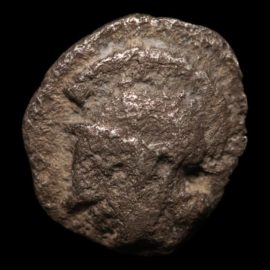 Aeolis, City of Elaea, AR Fractional Unit, Athena & Wreath - 460 to 400 BCE - Greek World