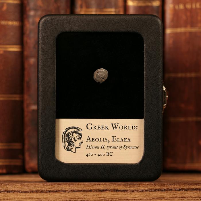 Aeolis, City of Elaea, AR Fractional Unit, Athena & Wreath - 460 to 400 BCE - Greek World