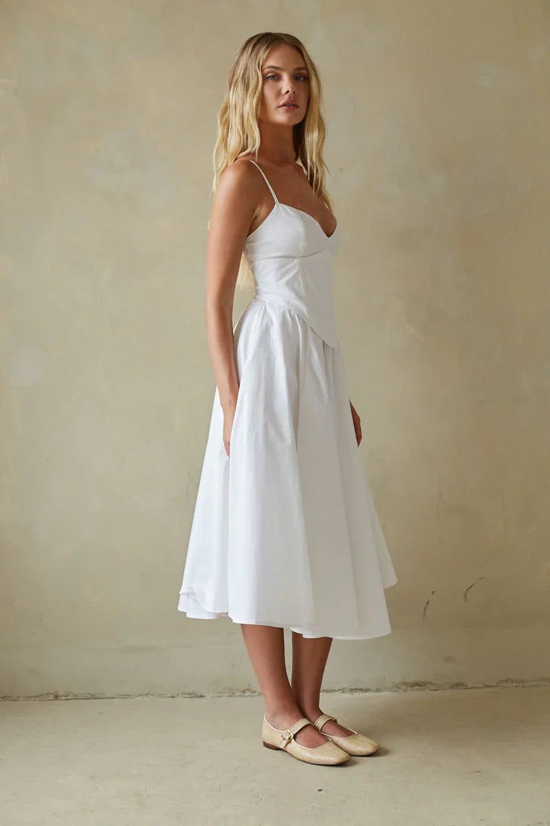 Britton Corset Midi Dress