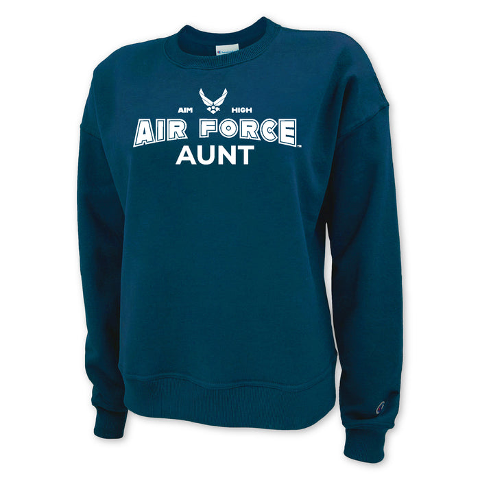 Air Force Aunt Women's Crewneck (Blue)
