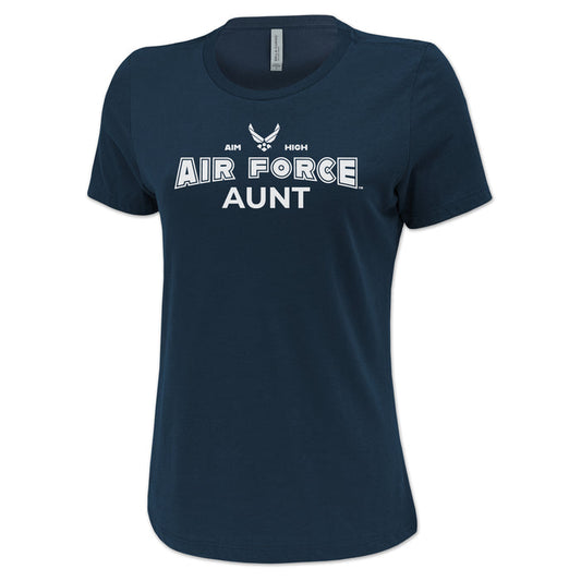 Air Force Aunt Women's T-Shirt (Navy)