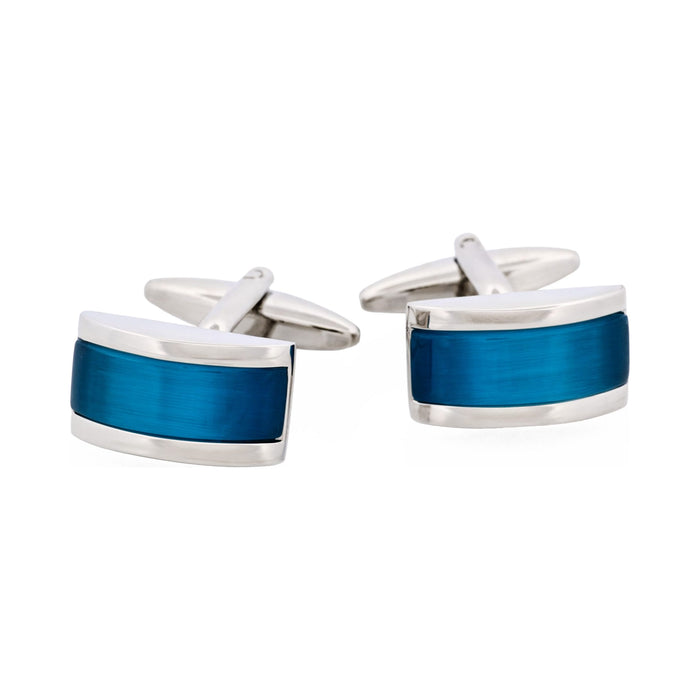 Aqua Cat's Eye Cufflinks