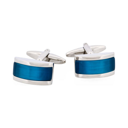 Aqua Cat's Eye Cufflinks