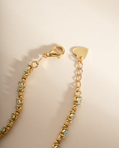 Aquamarine Tennis Bracelet