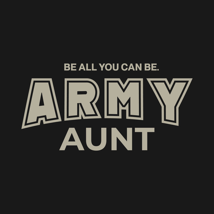 Army Aunt Ladies T-Shirt (Black)