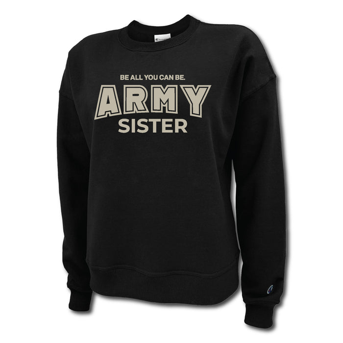Army Sister Women's Crewneck (Black)