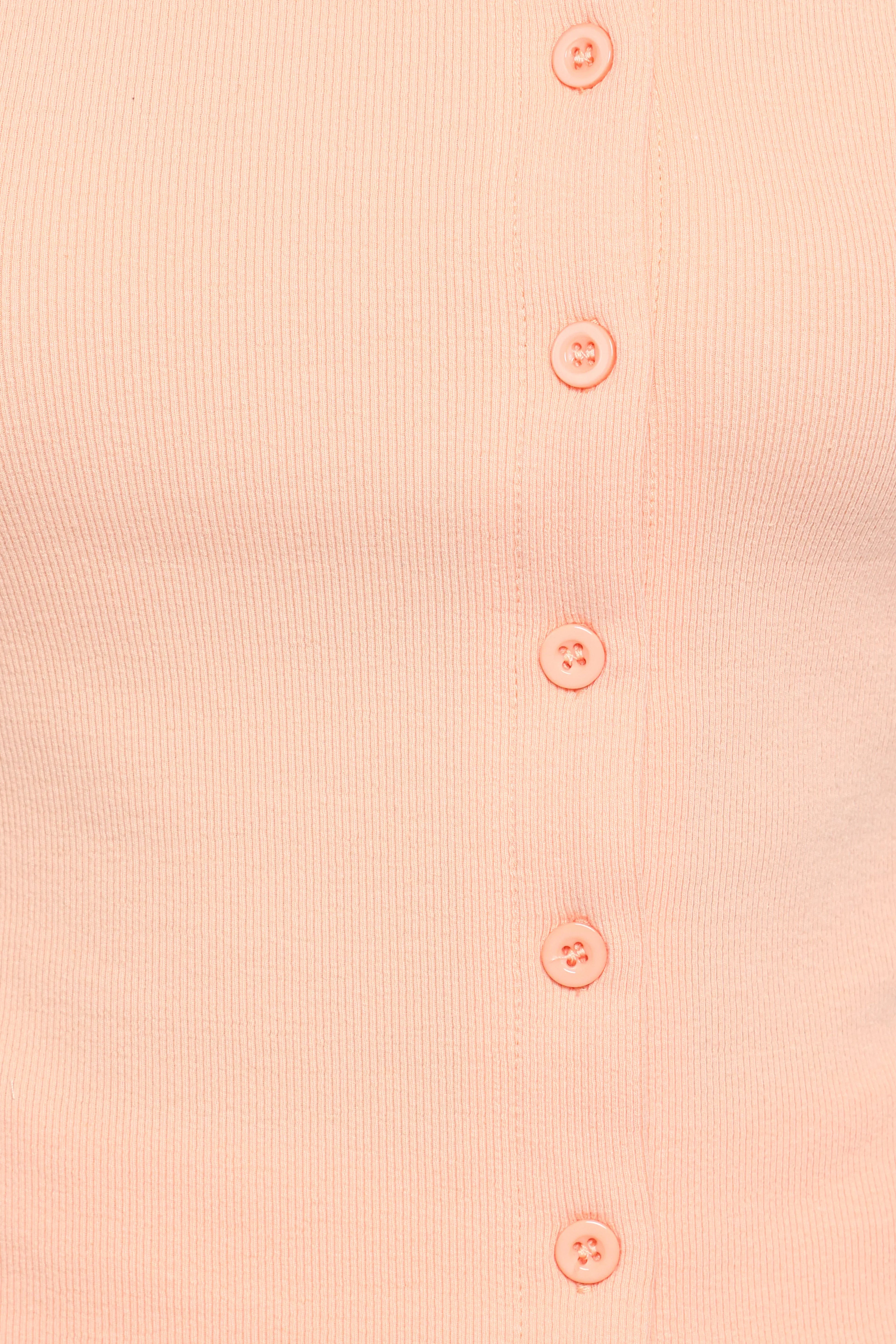 Tatum Asymmetrical Knit Top - Coral