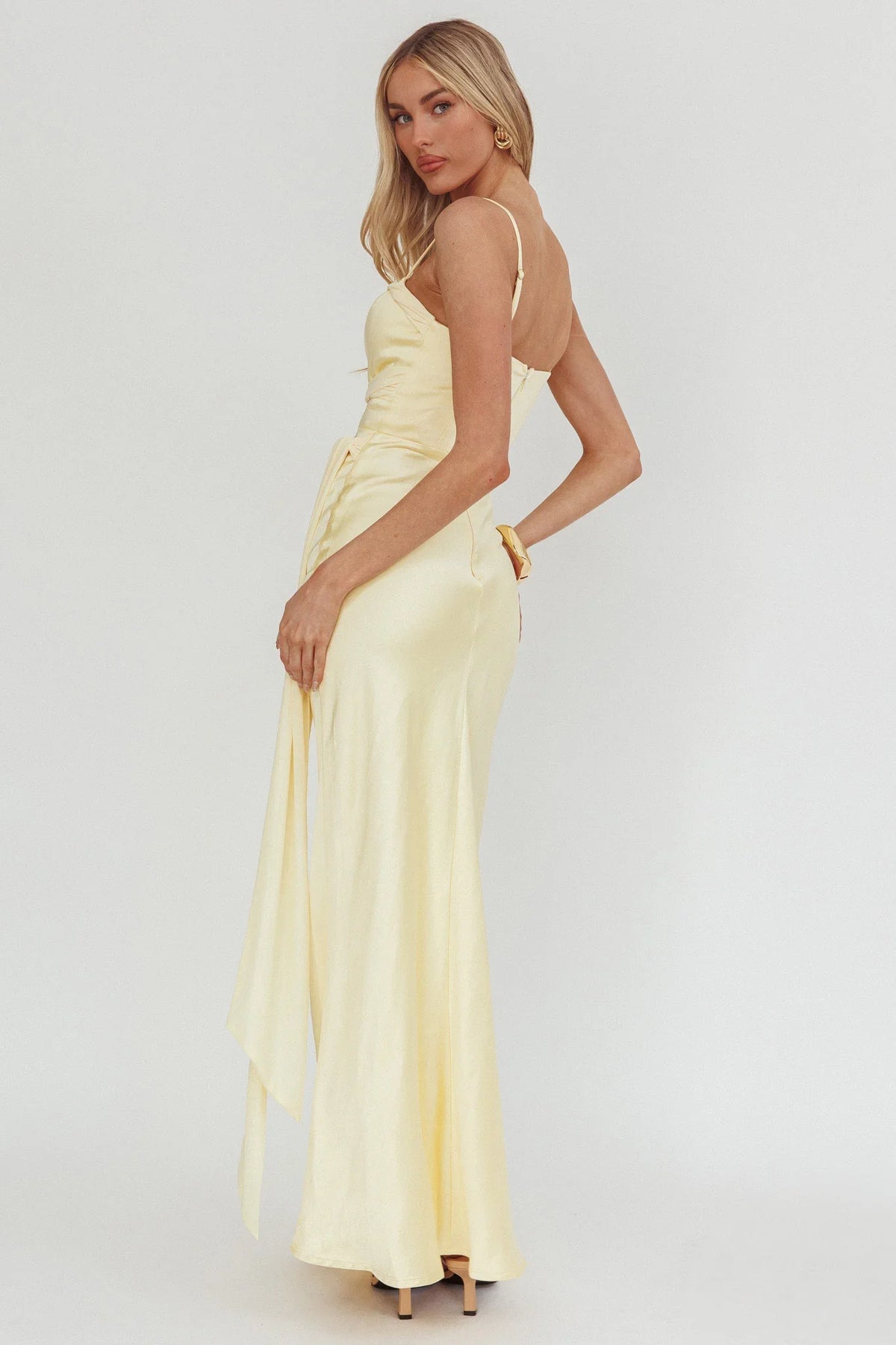 Wysandra Knot Detail Maxi Dress Butter