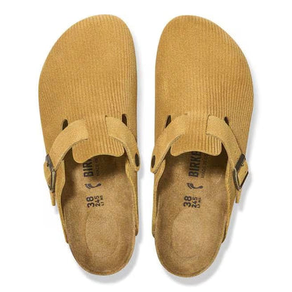 Birkenstock Women's Boston Cord Clogs - Cork Brown - 1026183