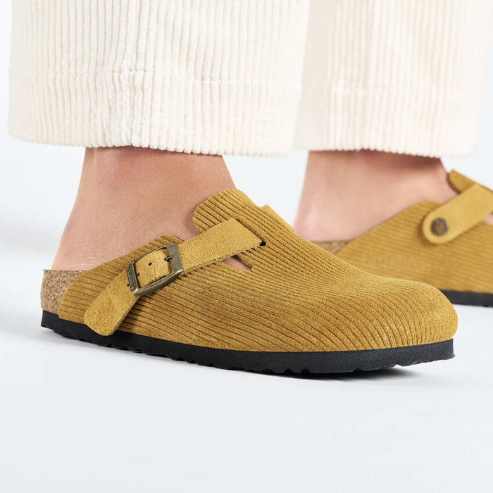 Birkenstock Women's Boston Cord Clogs - Cork Brown - 1026183