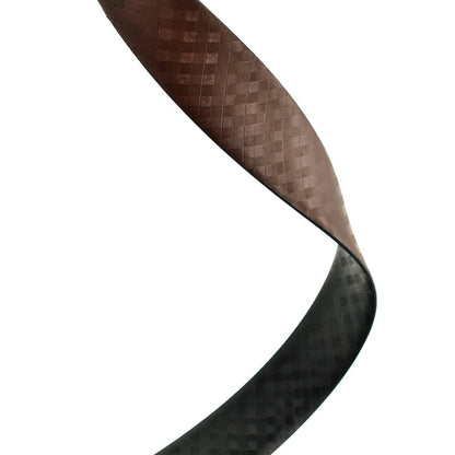 Black & Brown Spanish Leather & Cross Pattern Reversible Belt-Strap Only