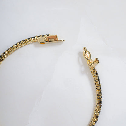 Black Tennis Bracelet