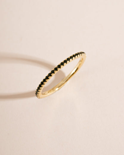 Black CZ Eternity Ring