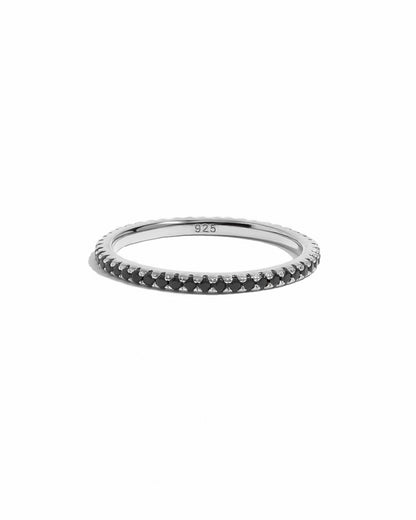 Black CZ Eternity Ring