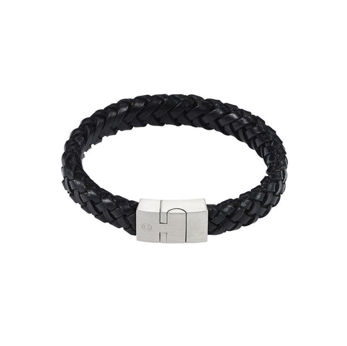Black Leather Bracelet