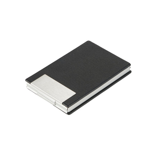 Black Pu Business Aluminum Card Holder