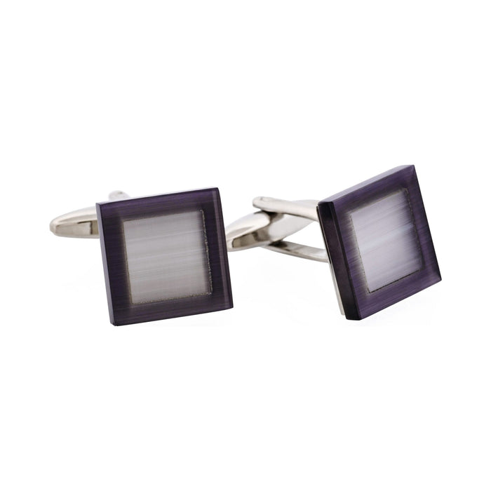 Black & White Cat's Eye Cufflinks
