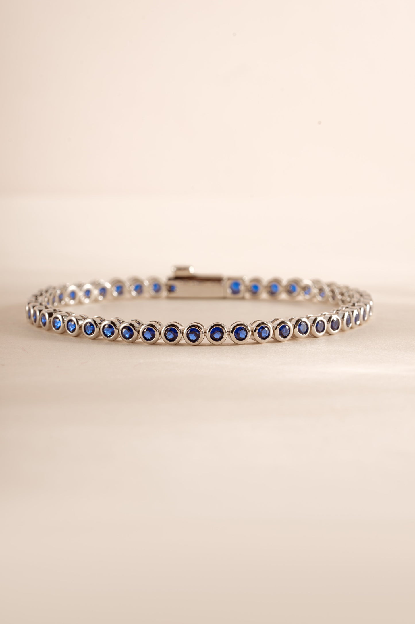 Sapphire Bezel Tennis Bracelet